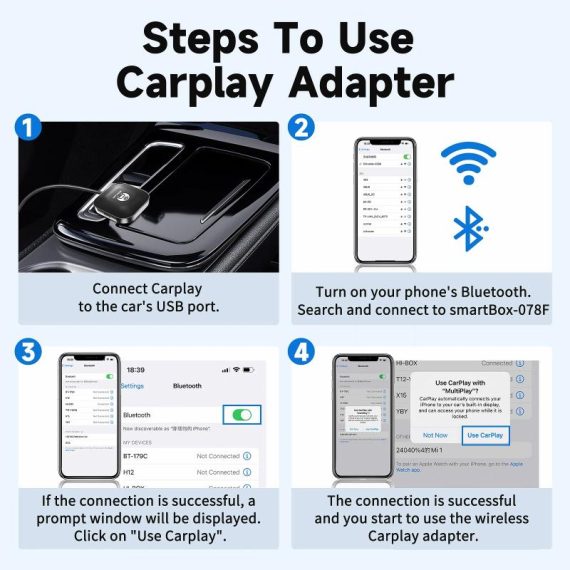 Automobiles & Motorcycles | Birgus New 2023 Carplay Ai Box For Apple Carplay Wireless Adapter Car Oem Wired Carplay To Wireless Usb Dongle Plug And Play Automobiles & Motorcycles Automobiles & Motorcycles