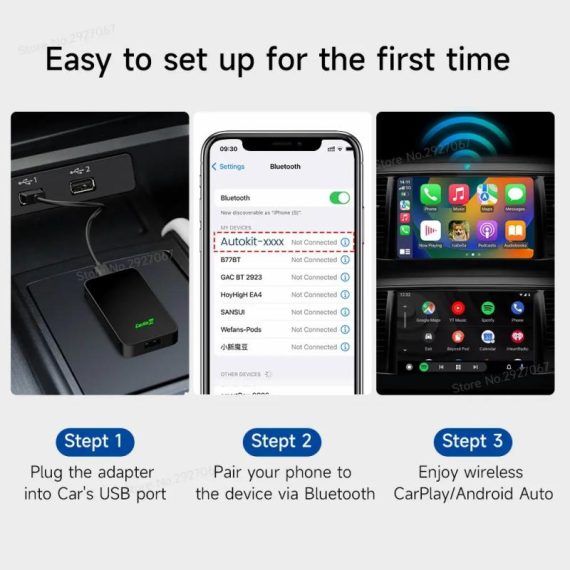 Automobiles & Motorcycles | Carlinkit 5.0 4.0 Carplay Wireless Adapter Android Auto Dongle 5.8Ghz Wifi For Toyota Mazda Nissan Citroen Audi Kia Ford Oem Car Automobiles & Motorcycles Automobiles & Motorcycles