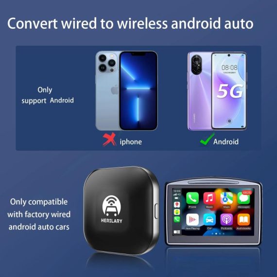 Automobiles & Motorcycles | Leranda Wireless Android Auto Adapter For Android Wired To Wireless 5.8Ghz Wifi Bluetooth Auto Connect Car Adapter Automobiles & Motorcycles Automobiles & Motorcycles