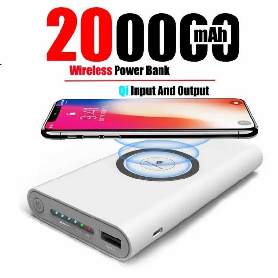 Cell Phones & Accessories | 200000Mah Power Bank Two-Way Wireless Fast Charging Powerbank Portable Charger Type-C External Battery For Iphone 15 14 Samsung Cell Phones & Accessories Cell Phones & Accessories