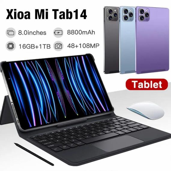 Cell Phones & Accessories | 2024 New Original Tablet Pad Tab14 8.0Inch Pc Tablets Android 16G+1Tb 8800Mah Original Pc 108Mp Global 5G Dual Sim Card Cell Phones & Accessories Cell Phones & Accessories