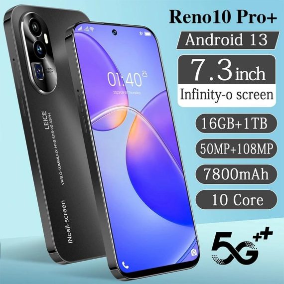 Cell Phones & Accessories | 2024 New Reno10 Pro+ Android 13 Smart Phone 7.3 Inch 16Gb+1Tb Unlocked 7800Mah 4G/5G Network 50Mp+108Mp Global Mobile Phone Cell Phones & Accessories Cell Phones & Accessories