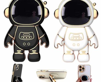 Cell Phones & Accessories | Astronaut Phone Bracket Cute Cartoon Desktop Foldable Stand Accessories 3D Plating Anime Astronaut Phone Holder Stand Holder Cell Phones & Accessories Cell Phones & Accessories