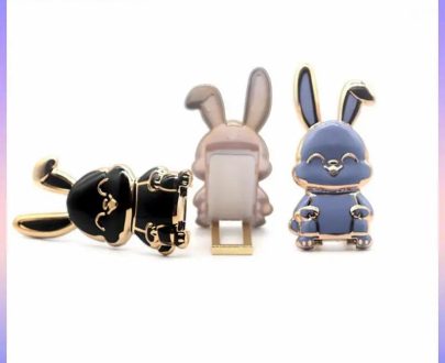 Cell Phones & Accessories | Aubess Finger Ring Mobile Phone Holder Cartoon Rabbit Three-Dimensional Lazy Folding Phone Back Sticker Pad Bracket For Phone Cell Phones & Accessories Cell Phones & Accessories