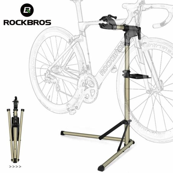 Cell Phones & Accessories | Rockbros Bike Repair Stand Mtb Road Bicycle Maintenance Rack With Tool Tray Adjustable Foldable Storage Display Bike Work Stand Cell Phones & Accessories Cell Phones & Accessories