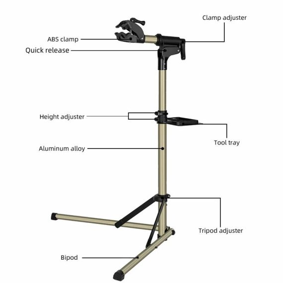 Cell Phones & Accessories | Rockbros Bike Repair Stand Mtb Road Bicycle Maintenance Rack With Tool Tray Adjustable Foldable Storage Display Bike Work Stand Cell Phones & Accessories Cell Phones & Accessories