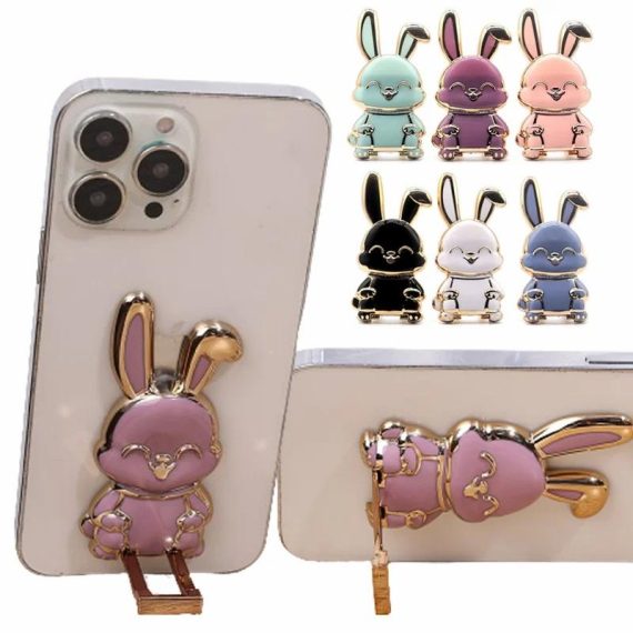 Cell Phones & Accessories | Universal Finger Ring Holder Folding Cartoon Cute Rabbit Stand For Cell Phone Three-Dimensional Back Sticker Pad Bracket Cell Phones & Accessories Cell Phones & Accessories