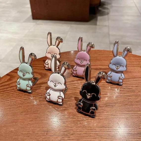 Cell Phones & Accessories | Universal Finger Ring Holder Folding Cartoon Cute Rabbit Stand For Cell Phone Three-Dimensional Back Sticker Pad Bracket Cell Phones & Accessories Cell Phones & Accessories