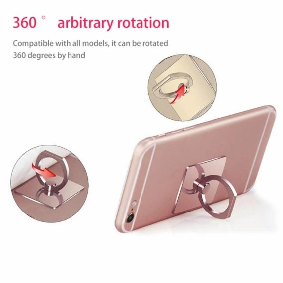 Cell Phones & Accessories | Universal Finger Ring Holder Stand Grip 360 Degree Rotating For Mobile Phone Car Mount Phone Back Sticker Pad Bracket 1Pcs Cell Phones & Accessories Cell Phones & Accessories