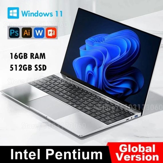 Computers & It Accessories | 14.1” Office Gaming Laptop Computer Windows 11 16Gb Ddr4 512Gb Ssd Intel Pentium N3700 Unlock Notebook Pc Computer Fhd Display Computers & It Accessories Computers & It Accessories