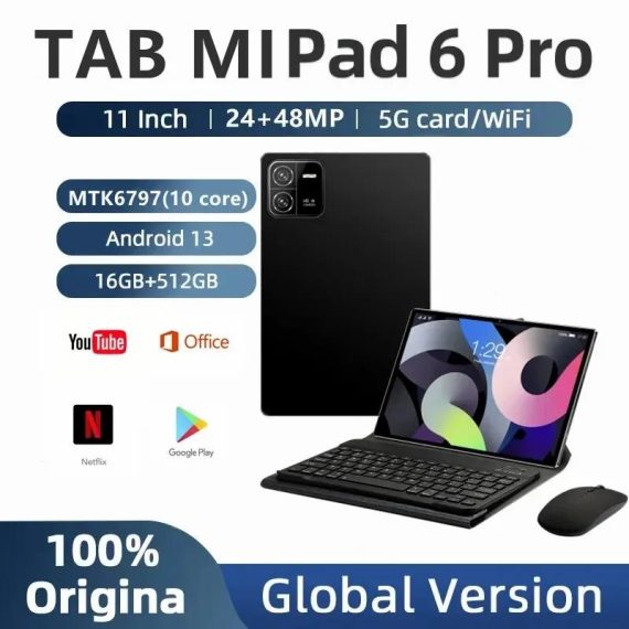 Computers & It Accessories | 2023 Global Version New 11 Inch Tablet Android13 16Gb 512Gb 8000Mah 5G Dual Sim Phone Call Gps Bluetooth Wifi Google Tablet Pc Computers & It Accessories Computers & It Accessories