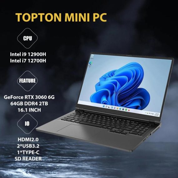 Computers & It Accessories | 2023 Hot Powerful Gaming Laptop I9 12900H Nvidia Rtx 3060 6G 16 Inch 2.5K Ips Windows 11 Pcie4.0 Notebook Gamebook Wifi6 Bt5.2 Computers & It Accessories Computers & It Accessories