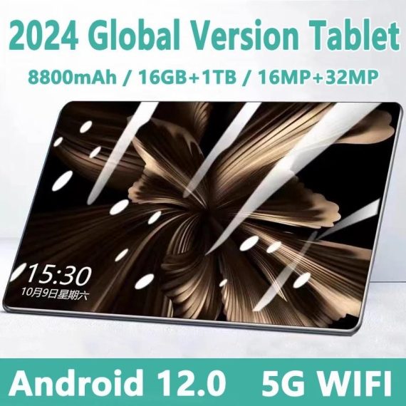 Computers & It Accessories | 2024 5G Tablet Android 12.0 Brand New 16Gb Ram 1Tb Rom Tablet 16Mp 32Mp 8800Mah 10Core Wifi Bluetooth Network Tablet Computers & It Accessories Computers & It Accessories