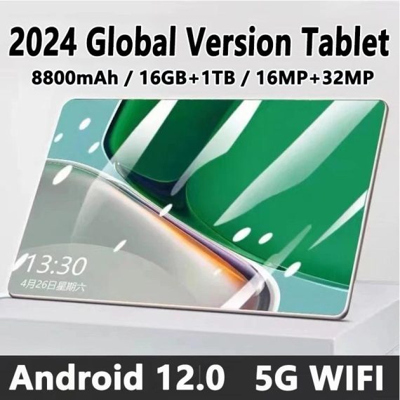 Computers & It Accessories | 2024 5G Tablet Android 12.0 Brand New 16Gb Ram 1Tb Rom Tablet 16Mp 32Mp 8800Mah 10Core Wifi Bluetooth Network Tablette Computers & It Accessories Computers & It Accessories