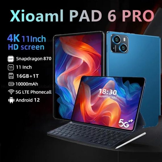 Computers & It Accessories | 2024 Brand New Pad 6 Pro Android Tablet Pc Android 12 11 Inch 16Gb 1T 5G Dual Sim Phone Call Gps Bluetooth Wifi Google Tablet Pc Computers & It Accessories Computers & It Accessories