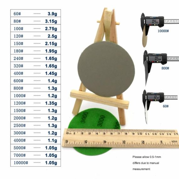 Consumer Electronics | 100Pcs 3 Inch 75Mm Waterproof Sanding Discs Hook Loop Silicon Carbide Sandpaper Wet/Dry 60 -10000 Grit For Polishing Grinding Cell Phones & Accessories Cell Phones & Accessories