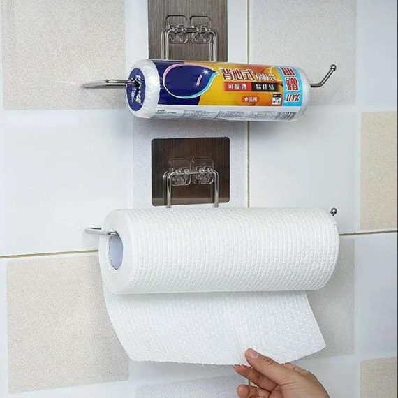 Consumer Electronics | 1/2Pcs Hanging Toilet Paper Holder Roll Paper Holder Bathroom Towel Rack Stand Kitchen Stand Paper Rack Home Storage Racks Consumer Electronics Consumer Electronics