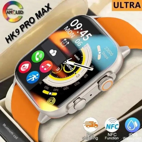 Consumer Electronics | 2024 Hk9 Pro Max Smart Watch 9 Mens Amoled Hd Screen Heart Rate Blood Pressure Nfc Bluetooth Call Smartwatch For Sport Consumer Electronics Consumer Electronics