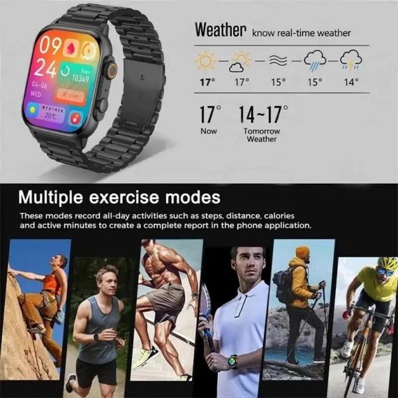 Consumer Electronics | 2024 Hk9 Pro Max Smart Watch 9 Mens Amoled Hd Screen Heart Rate Blood Pressure Nfc Bluetooth Call Smartwatch For Sport Consumer Electronics Consumer Electronics