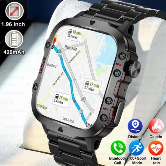 Consumer Electronics | 2024 New Rugged Military Gps Smart Watch Men Amoled Hd Screen Heart Rate Bluetooth Call Waterproof Outdoor Smartwatch For Xiaomi Consumer Electronics Consumer Electronics