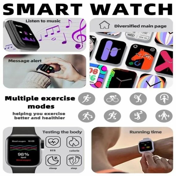 Consumer Electronics | 2024 New Smart Watch T900 Pro Max Series8 Smartwatch 1.8Inch Bluetooth Call Heart Rate Men Series 8 Smartwatch Pk X8 Max Consumer Electronics Consumer Electronics