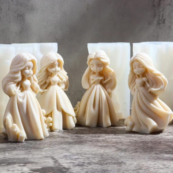 Consumer Electronics | 3D Sweety Princess Candle Silicone Mold Diy Cute Girls Aromatherapy Candle Gypsum Resin Soap Making Mould Craft Tabletop Decor Consumer Electronics Consumer Electronics