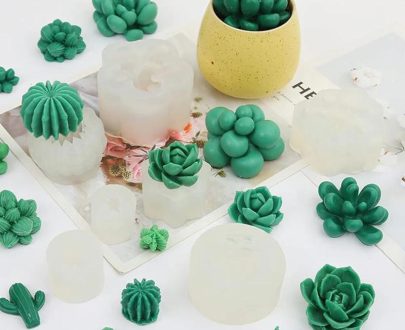 Consumer Electronics | 9 Pcs Succulent Silicone Mold Safe Resin 3D Epoxy Casting Mold Durable Cactus Candle Mold Diy Decoration Consumer Electronics Consumer Electronics