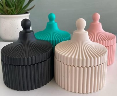 Consumer Electronics | Candle Jar Silicone Molds, Circular Stripe Storage Jewelry Box Mold Consumer Electronics Consumer Electronics