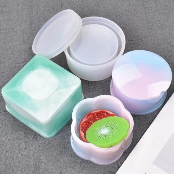 Consumer Electronics | Circular Storage Box Silicone Mold Diy Jewelry Storage Tank Crystal Drop Gel Mold Manual Swing Table Box Gypsum Resin Mold Consumer Electronics Consumer Electronics