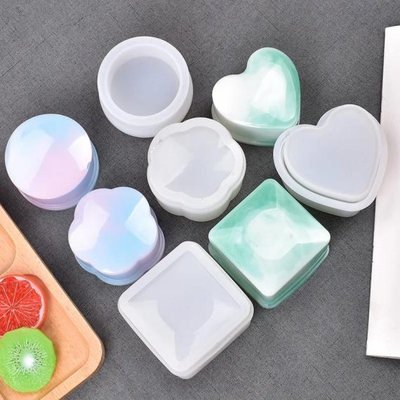 Consumer Electronics | Circular Storage Box Silicone Mold Diy Jewelry Storage Tank Crystal Drop Gel Mold Manual Swing Table Box Gypsum Resin Mold Consumer Electronics Consumer Electronics