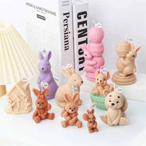 Consumer Electronics | Easter Bunny Candle Mold 3D Rabbit Candle Silicone Molds Easter Bunny Resin Casting Mould For Diy Candle Making Polymer Clay Consumer Electronics Consumer Electronics