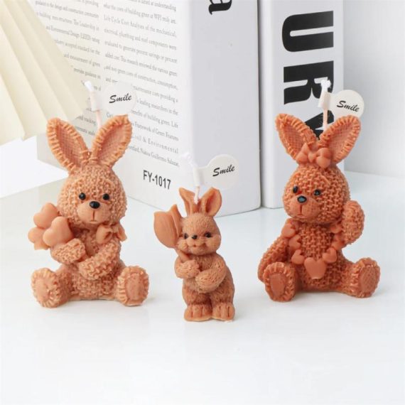 Consumer Electronics | Easter Bunny Candle Mold 3D Rabbit Candle Silicone Molds Easter Bunny Resin Casting Mould For Diy Candle Making Polymer Clay Consumer Electronics Consumer Electronics