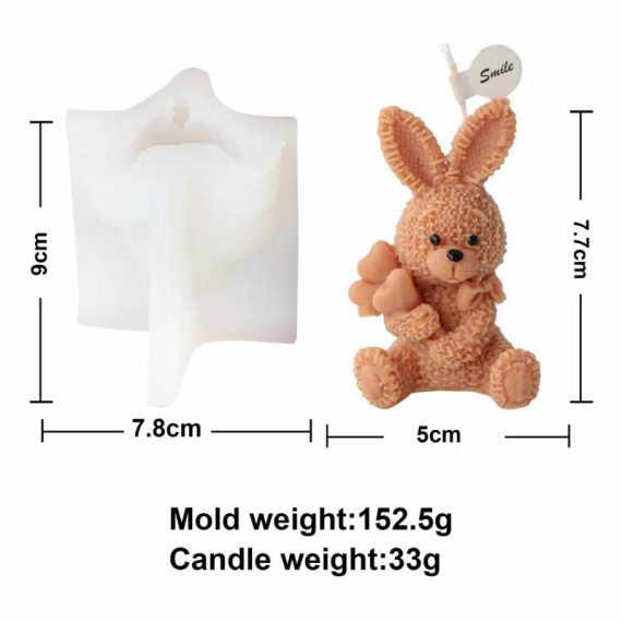 Consumer Electronics | Easter Bunny Candle Mold 3D Rabbit Candle Silicone Molds Easter Bunny Resin Casting Mould For Diy Candle Making Polymer Clay Consumer Electronics Consumer Electronics