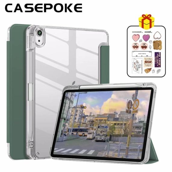 Consumer Electronics | For Ipad 9.7 5/6Th Air 12 Transparent Case With Pencil Holder For Ipad 7/8/9/10Th Air3/4/5Th Pro11/12.9 Mini6 Transparent Cover Cell Phones & Accessories Cell Phones & Accessories