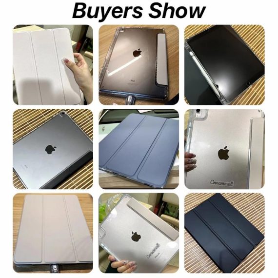 Consumer Electronics | For Ipad 9.7 5/6Th Air 12 Transparent Case With Pencil Holder For Ipad 7/8/9/10Th Air3/4/5Th Pro11/12.9 Mini6 Transparent Cover Cell Phones & Accessories Cell Phones & Accessories