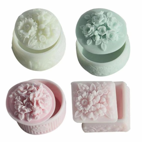 Consumer Electronics | Geometric Rose Flower Pattern Silicone Mold Aromatherapy Gypsum Box Diy Clay Epoxy Resin Mold Cement Vessel Pot Mold Consumer Electronics Consumer Electronics