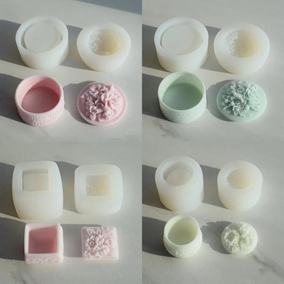 Consumer Electronics | Geometric Rose Flower Pattern Silicone Mold Aromatherapy Gypsum Box Diy Clay Epoxy Resin Mold Cement Vessel Pot Mold Consumer Electronics Consumer Electronics