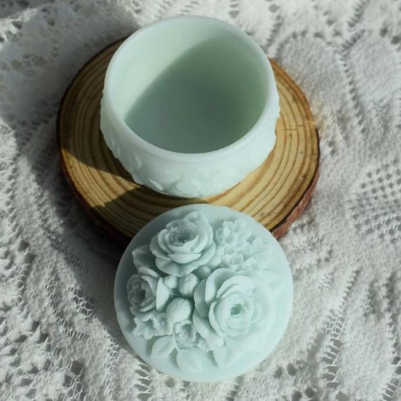 Consumer Electronics | Geometric Rose Flower Pattern Silicone Mold Aromatherapy Gypsum Box Diy Clay Epoxy Resin Mold Cement Vessel Pot Mold Consumer Electronics Consumer Electronics