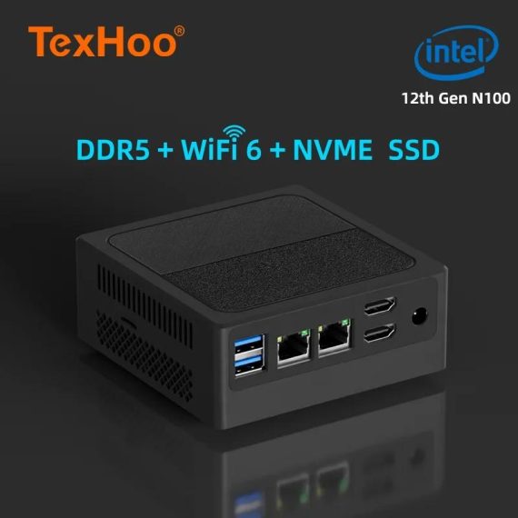 Consumer Electronics | New 12Th Gen Mini Pc Windows11 Intel N100 Processor 8Gb Ddr5 4800Mhz 256Gb Pocket 12V Dual Lan Mini Computer Computers & It Accessories Computers & It Accessories