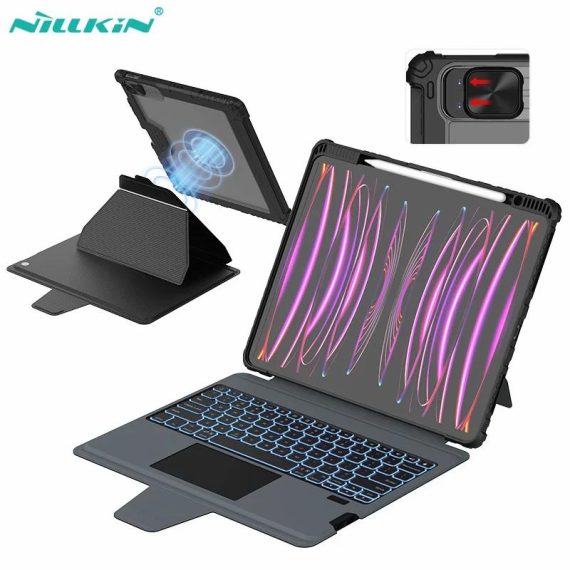 Consumer Electronics | Nillkin For Ipad Pro 12.9 Magic Keyboard Case For Ipad Pro 11 Magnetic Detachable Backlight Keyboard Cover With Lens Protection Cell Phones & Accessories Cell Phones & Accessories