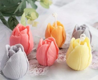 Garden Supplies | 3D Tulip Candle Mold Handmade Diy Flower Soap Silicone Mold Silicone Mold Soap Forms Soap Making Supplies Consumer Electronics Consumer Electronics