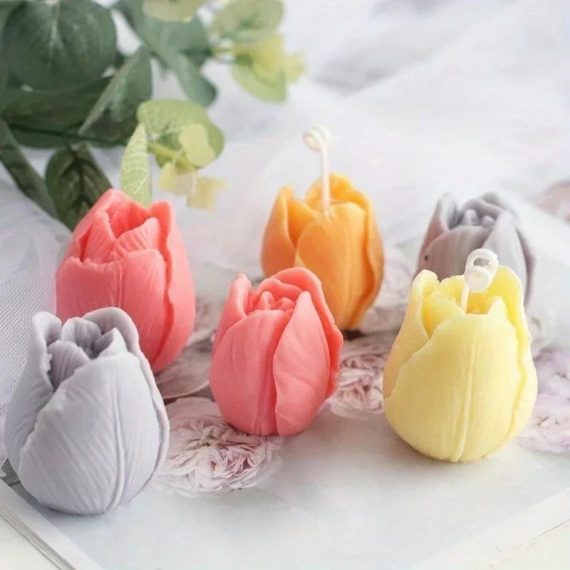 Garden Supplies | 3D Tulip Candle Mold Handmade Diy Flower Soap Silicone Mold Silicone Mold Soap Forms Soap Making Supplies Consumer Electronics Consumer Electronics