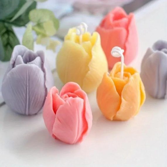 Garden Supplies | 3D Tulip Candle Mold Handmade Diy Flower Soap Silicone Mold Silicone Mold Soap Forms Soap Making Supplies Consumer Electronics Consumer Electronics