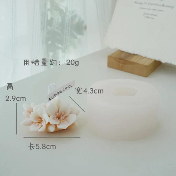 Garden Supplies | Aromatherapy Candle Silicone Mold 3D Peach Flower Shape Soap Silicone Mould Diy Candle Form Soap Mould Cake Decoration Supplies Consumer Electronics Consumer Electronics