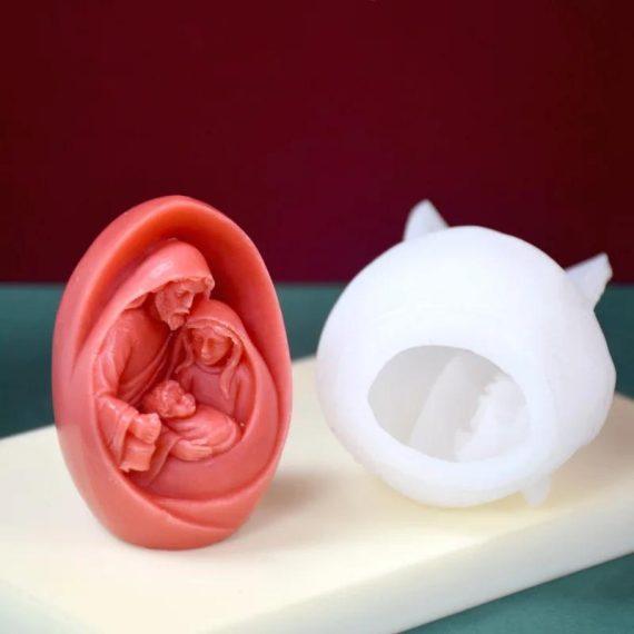 Garden Supplies | Catholic Holy Family Candle Mold Jesus Virgin Mary Figurine Silicone Mould Handmade 3D Gift Christmas Home Decoration Diy Molds Consumer Electronics Consumer Electronics