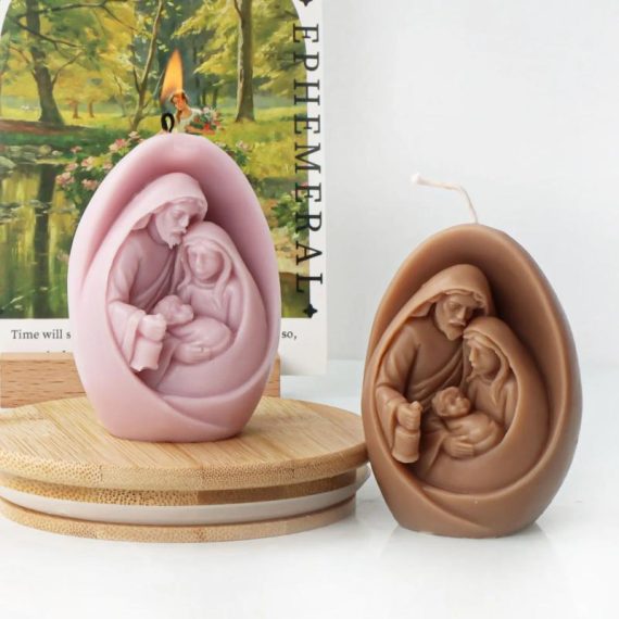 Garden Supplies | Catholic Holy Family Candle Mold Jesus Virgin Mary Figurine Silicone Mould Handmade 3D Gift Christmas Home Decoration Diy Molds Consumer Electronics Consumer Electronics