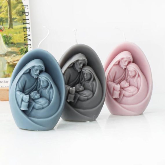 Garden Supplies | Catholic Holy Family Candle Mold Jesus Virgin Mary Figurine Silicone Mould Handmade 3D Gift Christmas Home Decoration Diy Molds Consumer Electronics Consumer Electronics