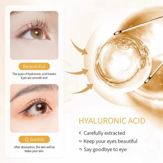 Health & Beauty | 24K Gold Moisturizing Eye Cream Anti Wrinkle Fade Dark Eye Circles Hyaluronic Acid Eye Cream Health Beauty Skin Care Product Consumer Electronics Consumer Electronics