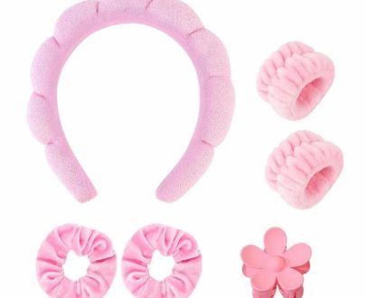 Health & Beauty | 6Pcs Spa Headband For Washing Face Skincare Headbands And Wristbands Hair Bands Clips Set For Face Hair Beauty Consumer Electronics Consumer Electronics