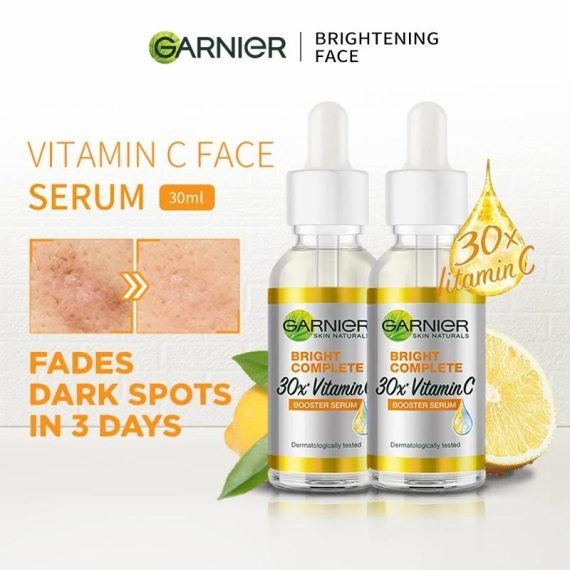 Health & Beauty | Garnier Bright Complete 30X Vitamin C Niacinamide Booster Serum Whitening Skin Tone Essence Fade Acne Mark Beauty Products 30Ml Consumer Electronics Consumer Electronics